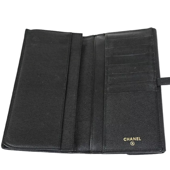 CHANEL Caviar Leather CoCo Button Snap/Flap Wallet - Picture 10 of 15